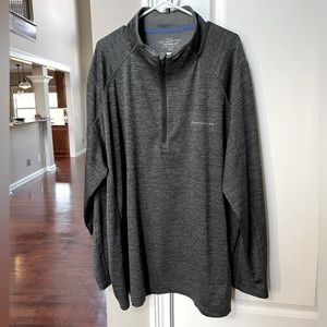 Vineyard Vines 3XLT Grey Quarter Zip active shirt top
